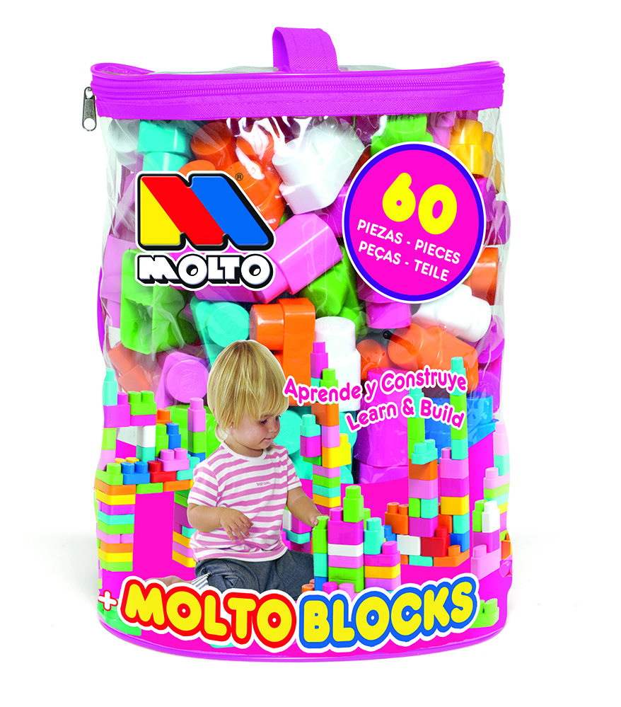 Bolsa Blocks Rosa 60 pcs.