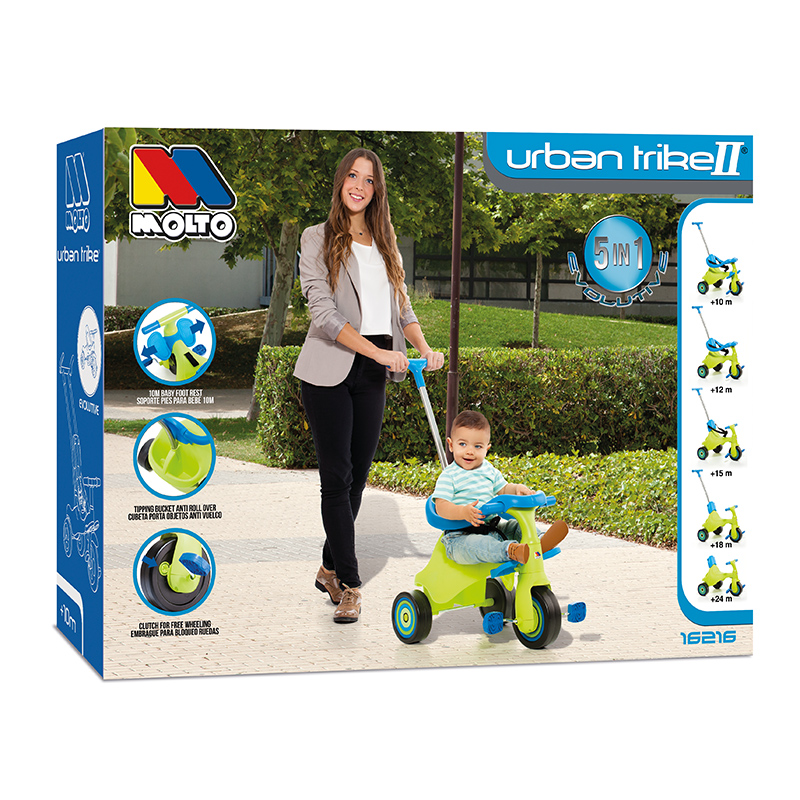 Triciclo infantil Molto Urban Trike II City – 5 en 1 –