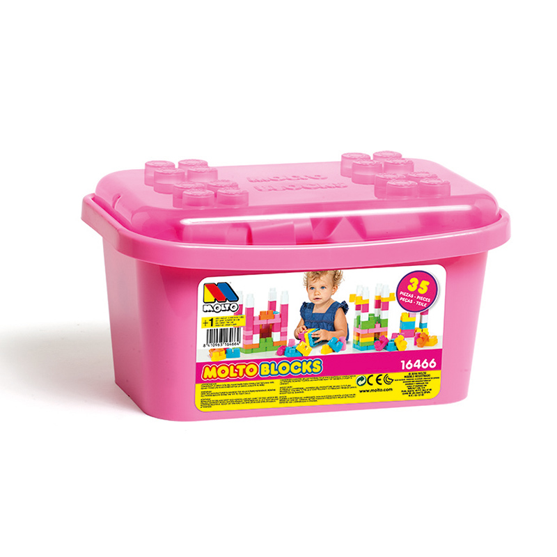 Caja de Bloques Rosa 35 pcs