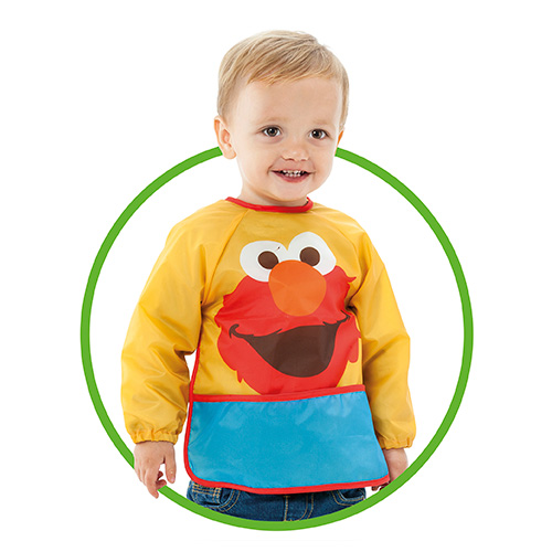 “Sesame Street” Long Sleeve Bib Elmo Molto