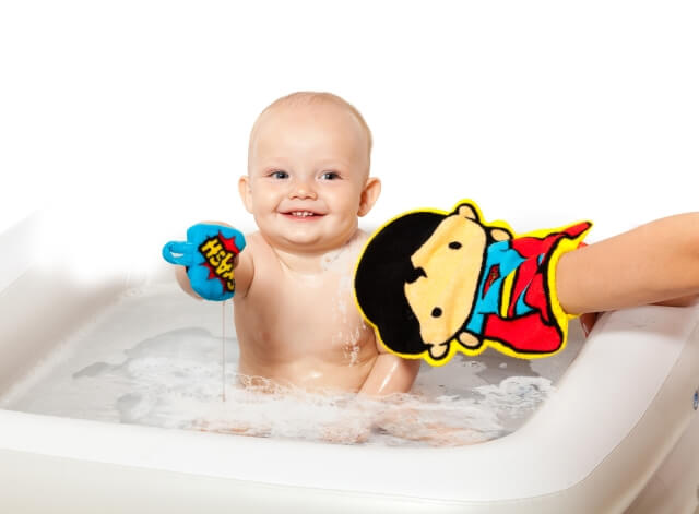 Superhero Bath Mitt Assorted Superman