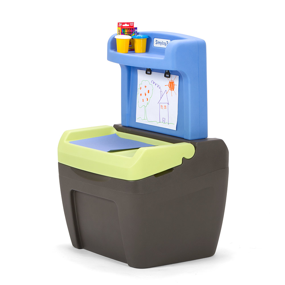 2 en 1 Baúl y pupitre de actividades Moltó