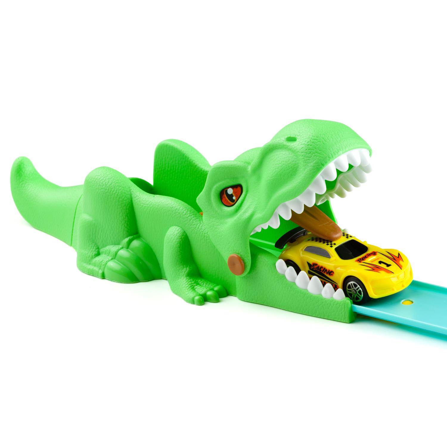 Pista de Coches con Looping Dino Rex Track