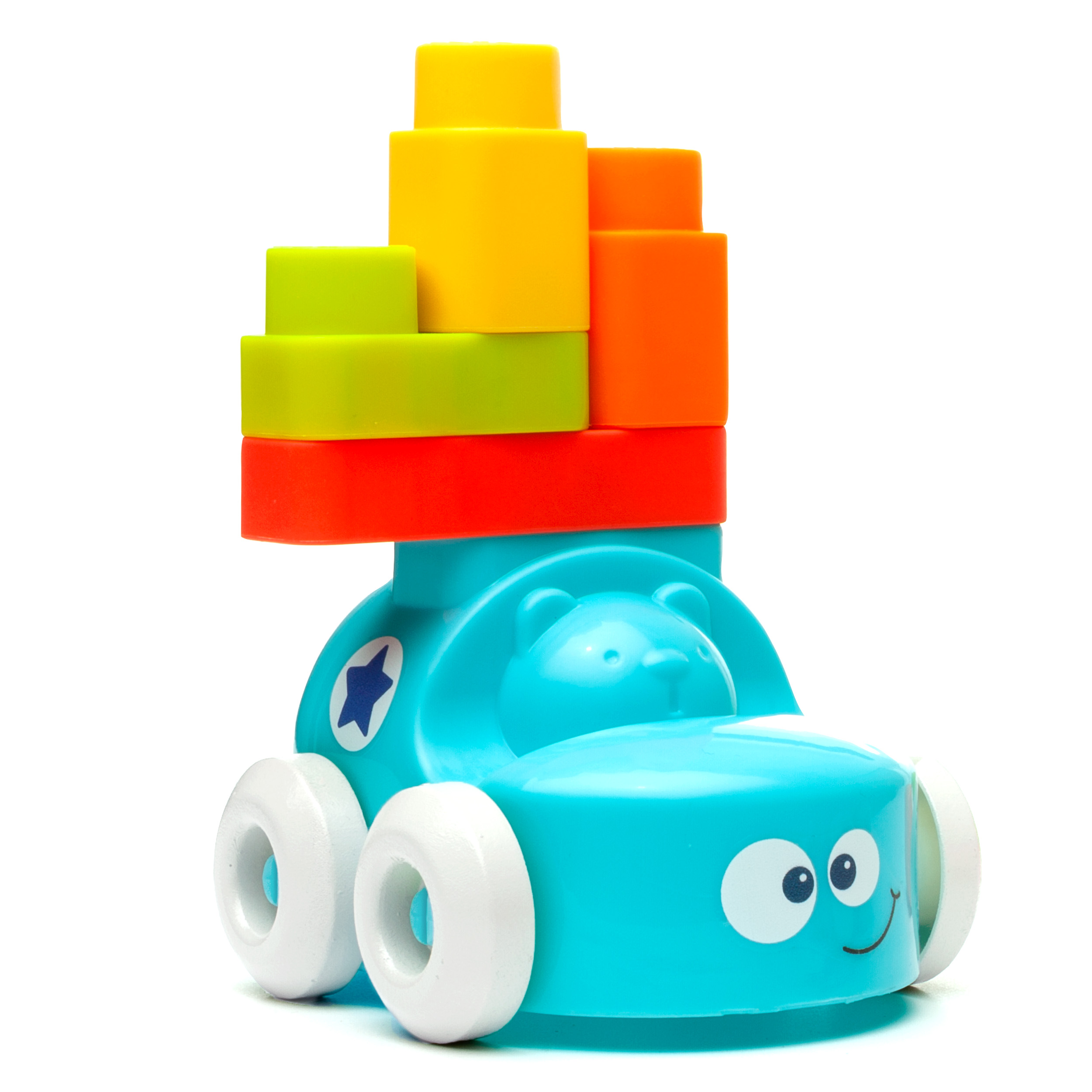 Coche de actividades Azul con bloques Molto