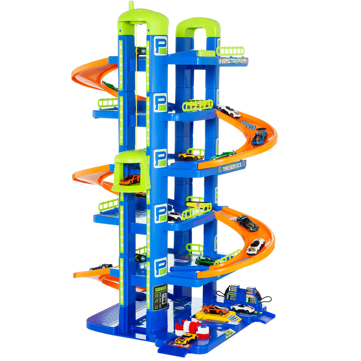 Parking de juguete Azul 6 Plantas