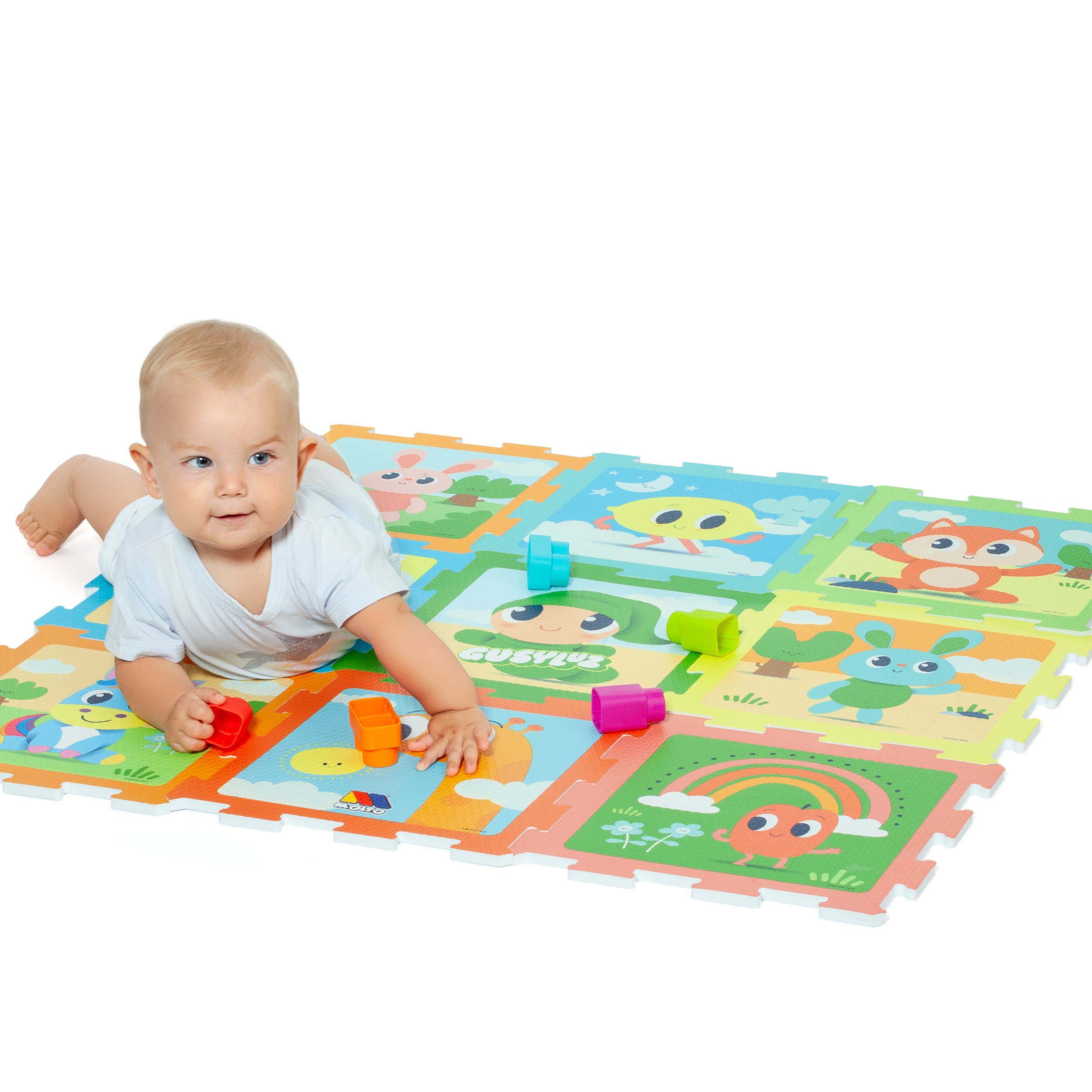 Alfombra de Foam Puzzle 9 Piezas Reversible Gusy Luz Moltó
