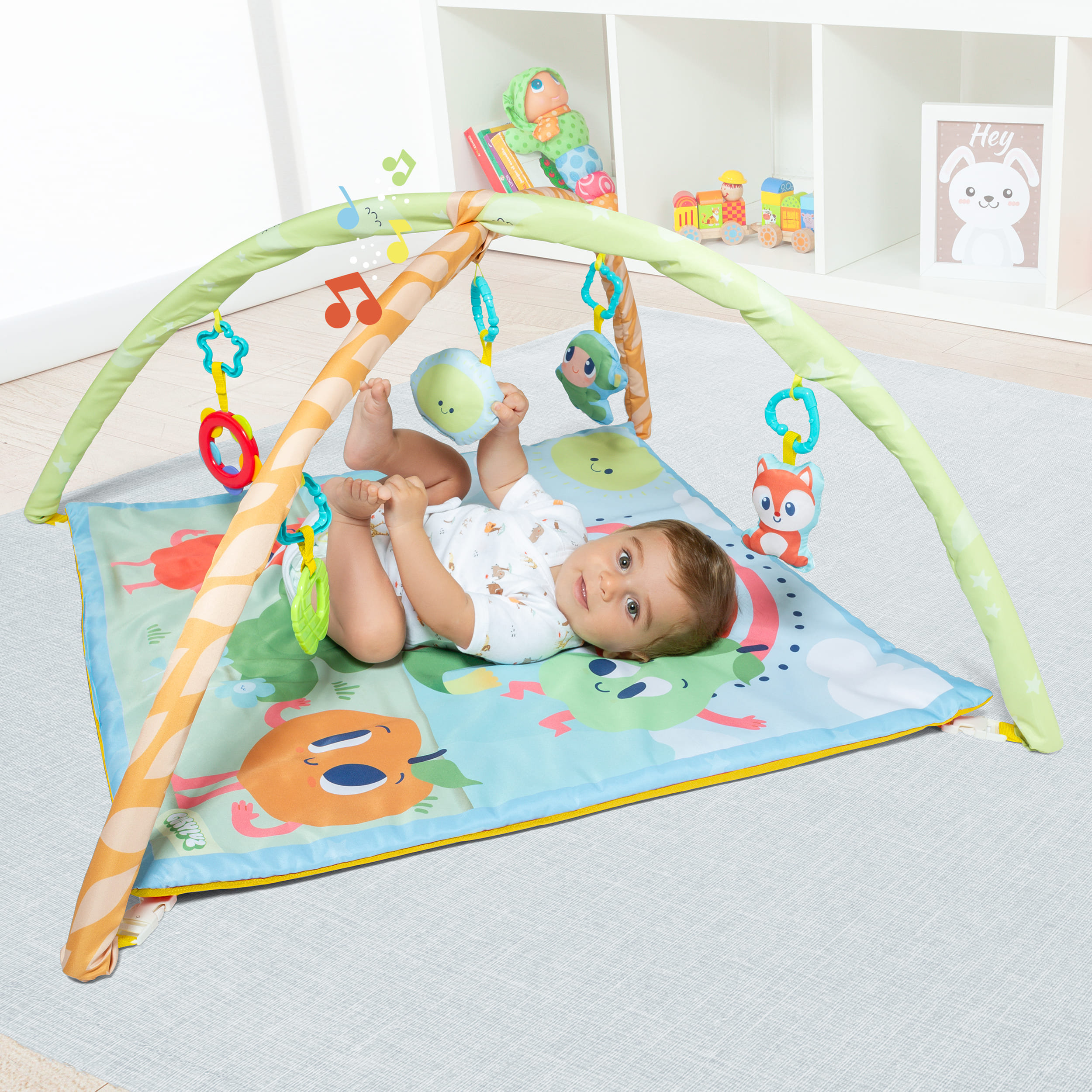 Gimnasio de Actividades Musical para Bebé. 5 juguetes. Gusy Luz Moltó