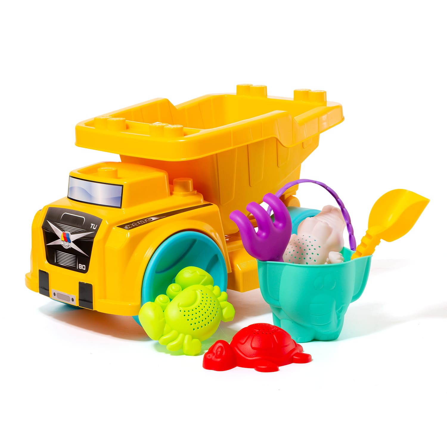 Camión Volquete de Playa con 6 Juguetes