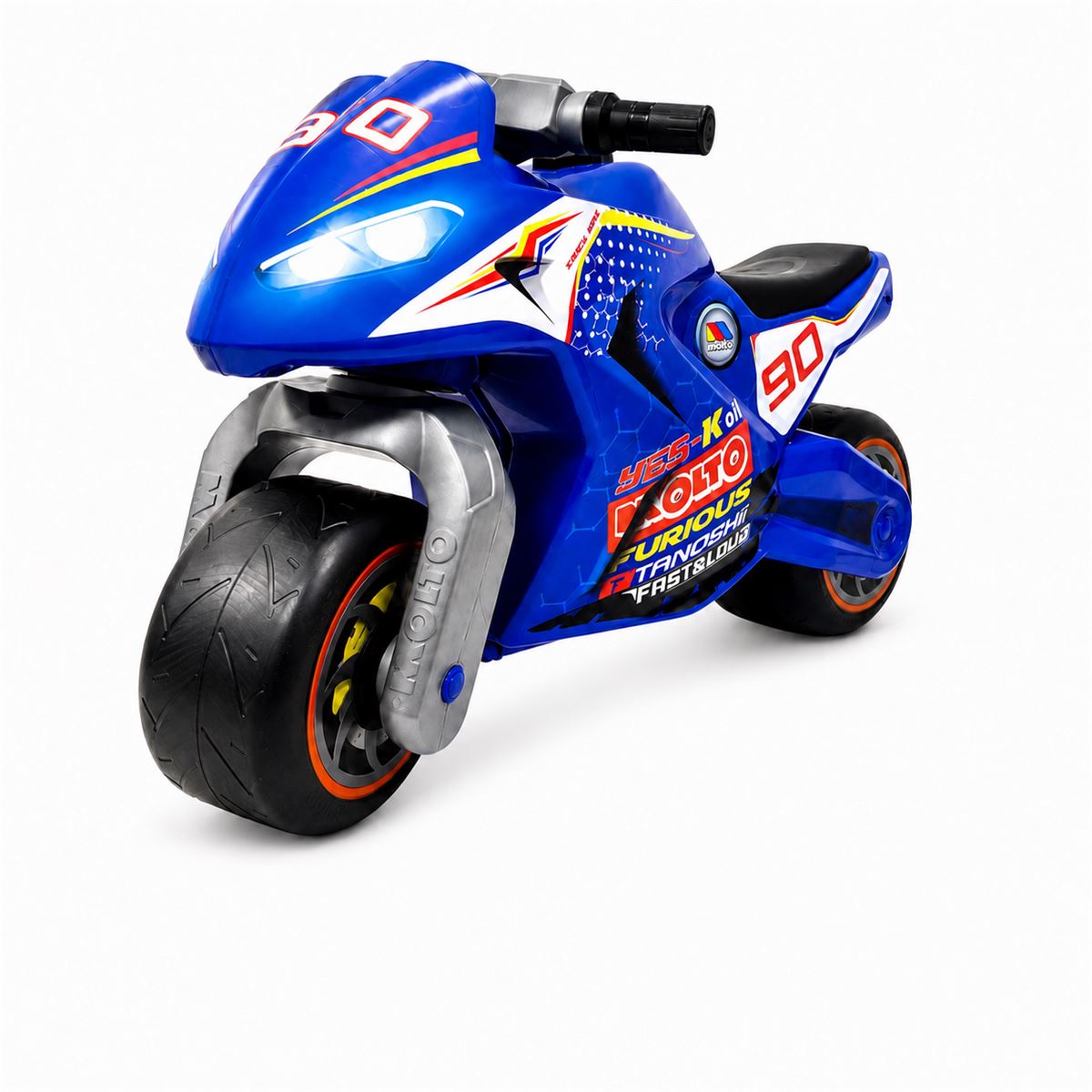 Moltó Cross Blue Furious Ride-On Motorcycle. Lightweight and stable. Suitable from 18 months.