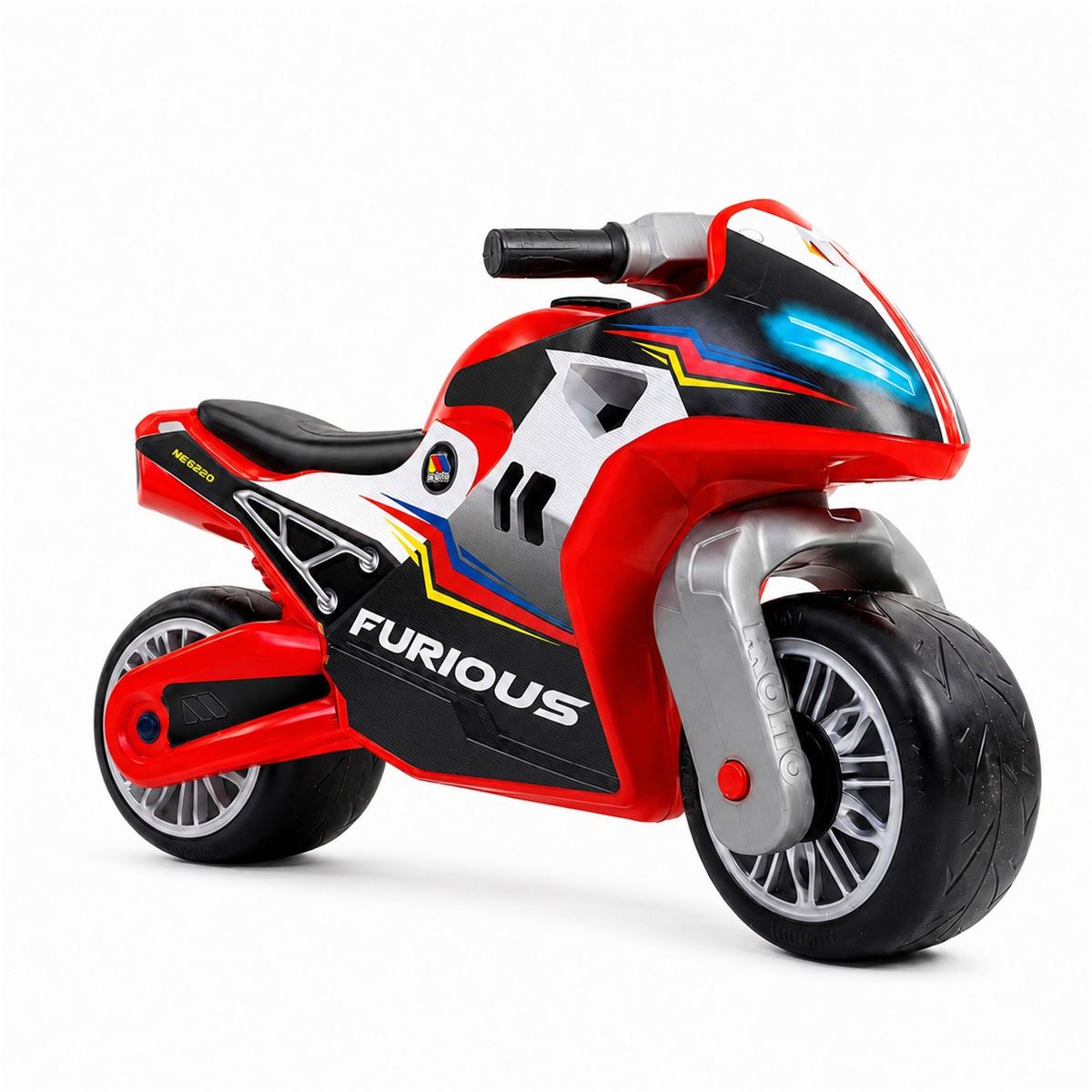 Moto Correpasillos Roja Moltó Cross Red Furious. Ligera y estable. A partir de 18 meses.