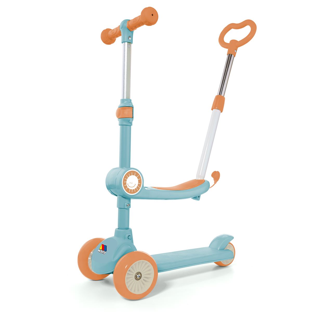 Patinete Infantil 3 en 1 con Luces Moltó Versa Go Blue. Manillar ajustable. A partir de 3 años.