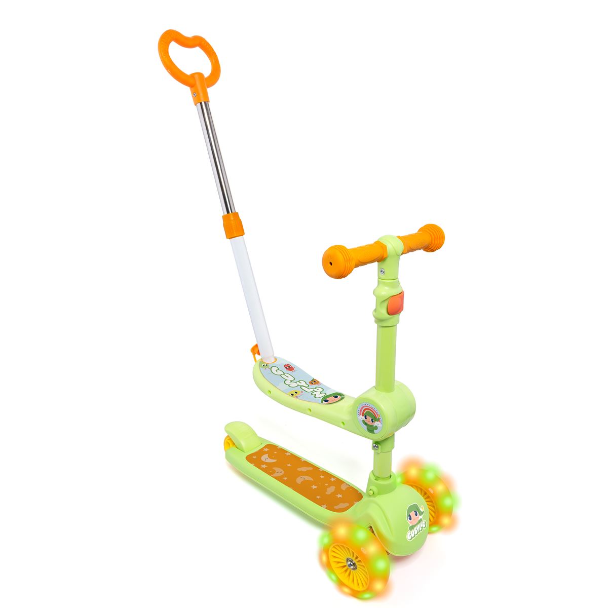 Patinete Infantil 3 en 1 con Luces Moltó Versa Go. Manillar ajustable. A partir de 3 años.