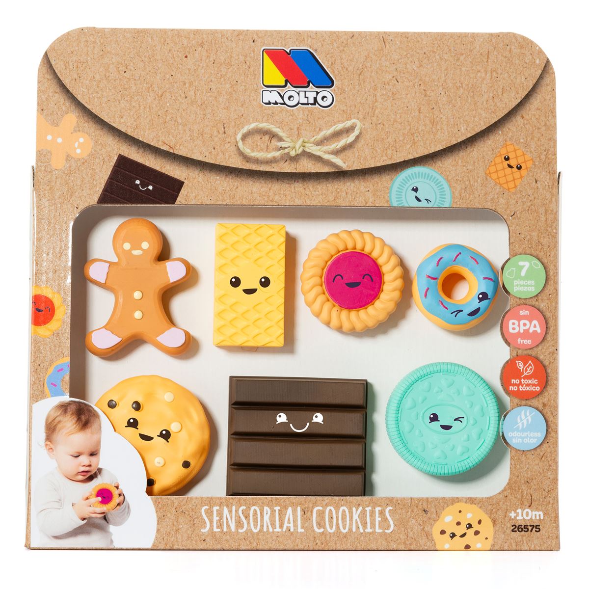 Moltó Sensorial Cookies for Babies. From 10 months.